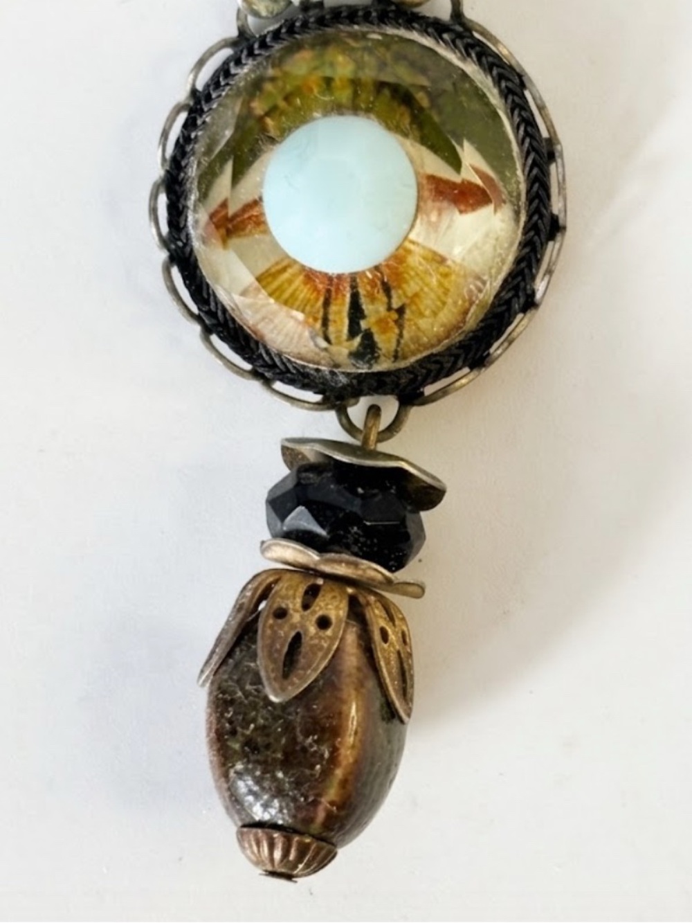 Ayalabar Triple Chain Mixed Media Necklace Set - Picture 4 of 7